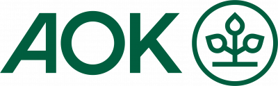 das Logo der AOK Gesundheitskasse